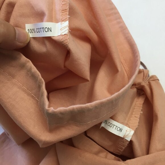 Miu Miu Dust Bags 2 Pieces for Shoes 13.5" x 9" Peach-Tone 100% Cotton - Picture 10 of 13